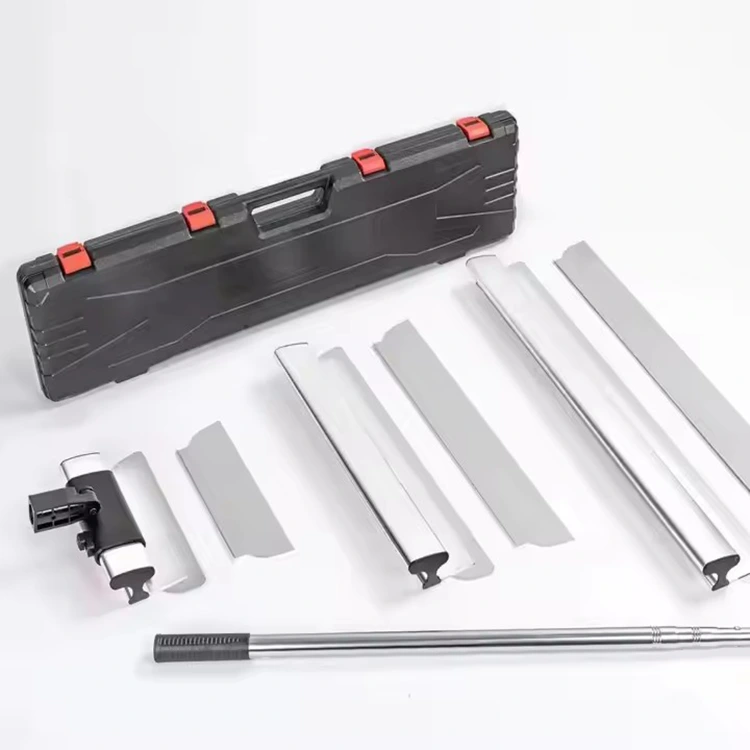 Sua ferramenta de espátula possui lâmina flexível ou rígida para tipos específicos de argamassa?