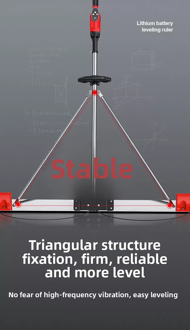 lithium battery digital display double-frequency vibration ruler