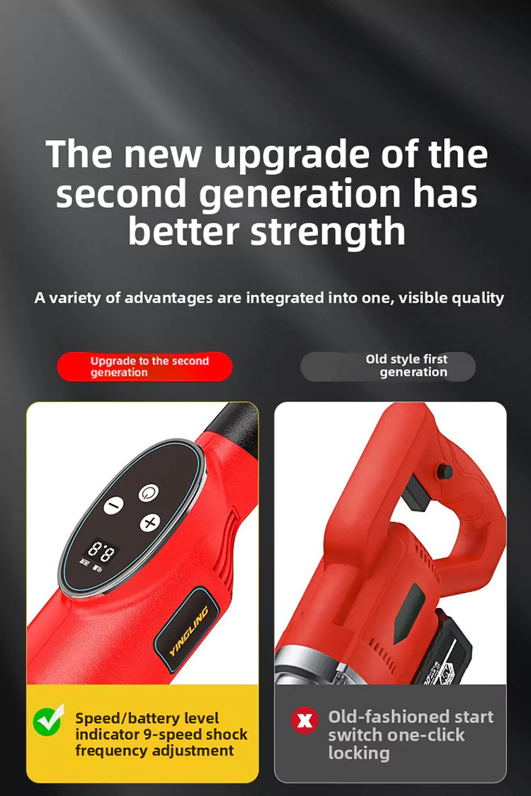 lithium battery digital display double-frequency vibration ruler